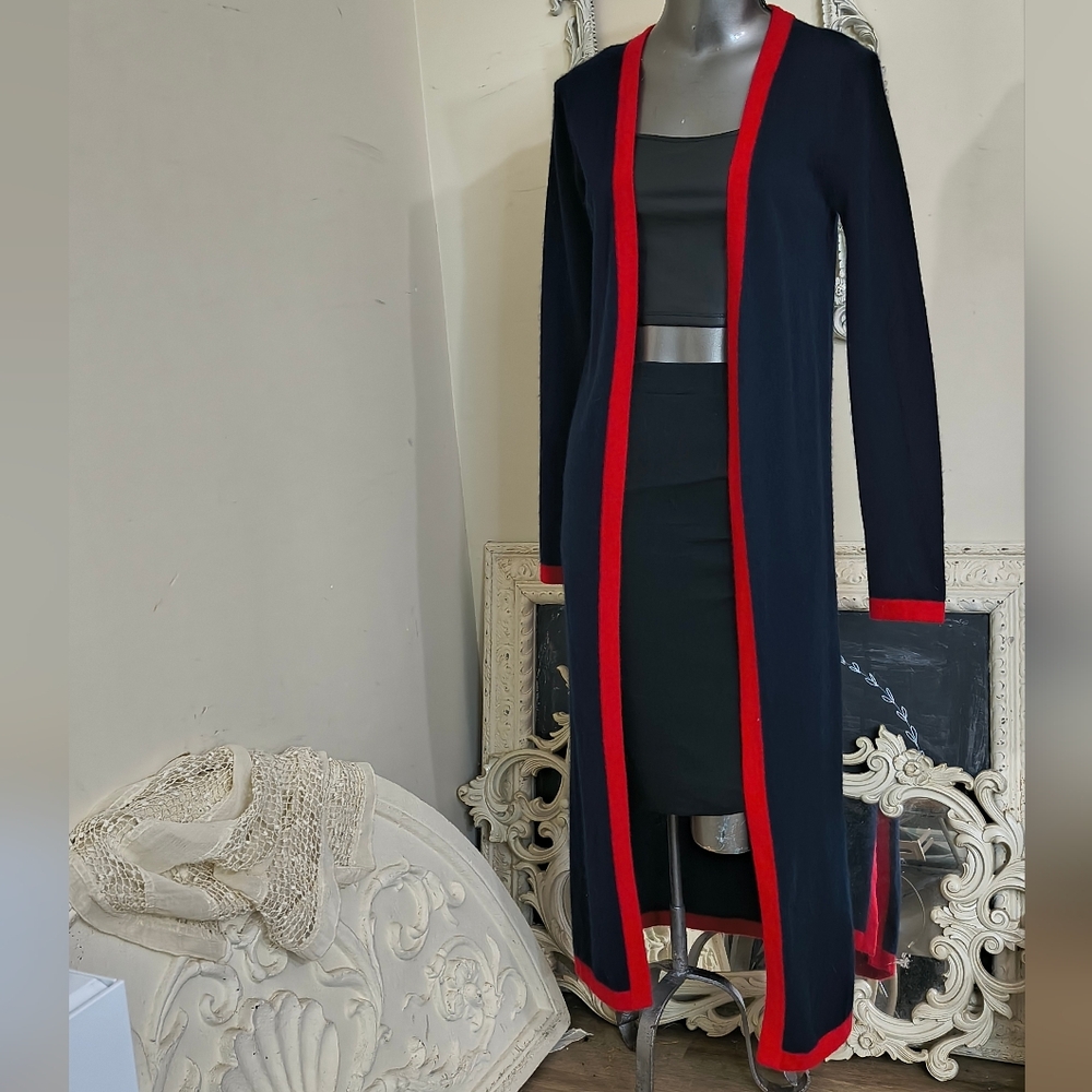 Madeline Thompson Cashmere Maxi Cardigan Sweater